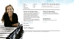Desktop Screenshot of anetteholmgren.dk