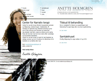 Tablet Screenshot of anetteholmgren.dk